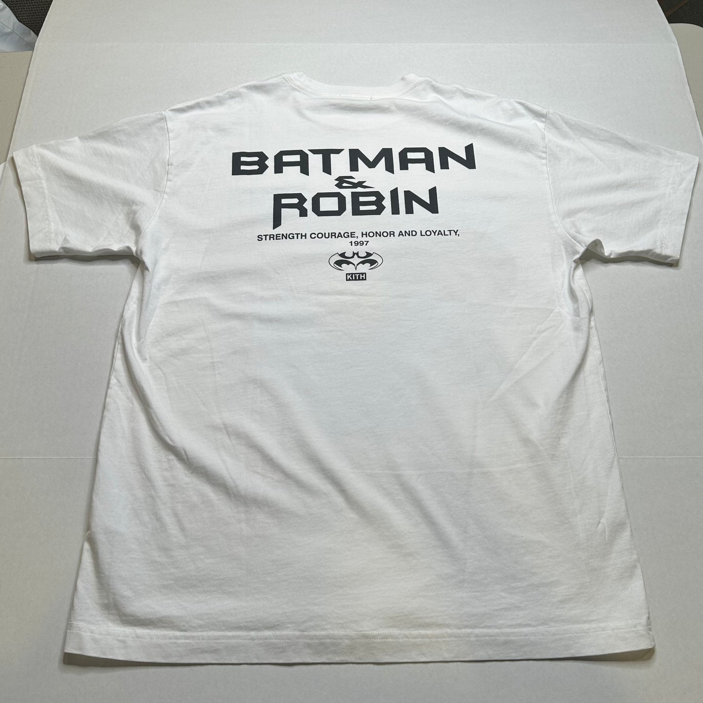Kith x Batman Batman and Robin Logo Vintage Tee