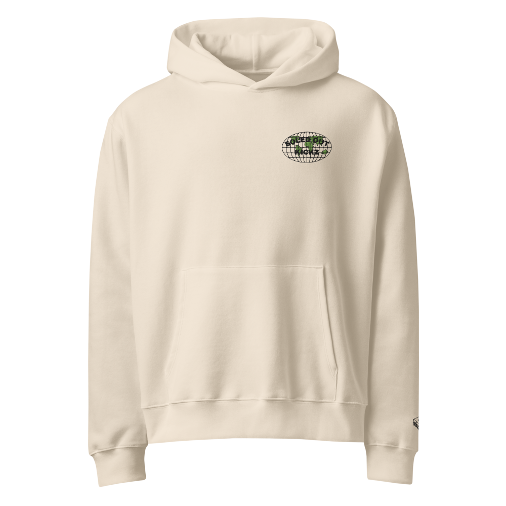 SOK Around The World Globe Logo Oversized heavyweight hoodie